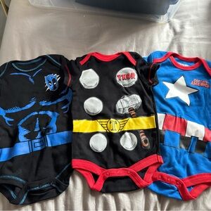 Superhero Baby Onesies Set of 3
